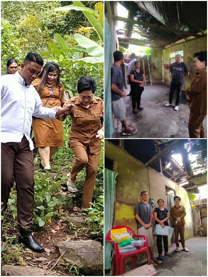 Prihatin Kondisi Warga, Penjabat Bupati Kunjungi Rumah Tak Layak Huni