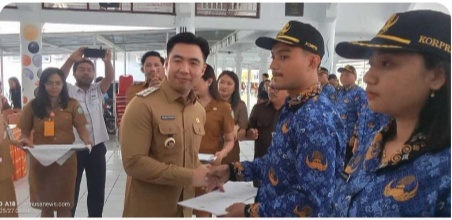 Resmi! 138 CPNS Sangihe Dilantik, Bupati: Jadilah ASN yang Berintegritas