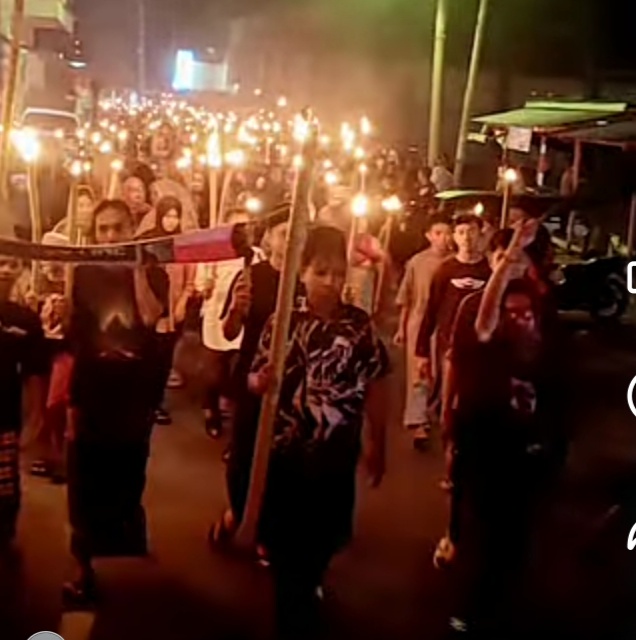Semarak Pawai Obor di Sangihe Sambut Ramadan dengan Kebersamaan