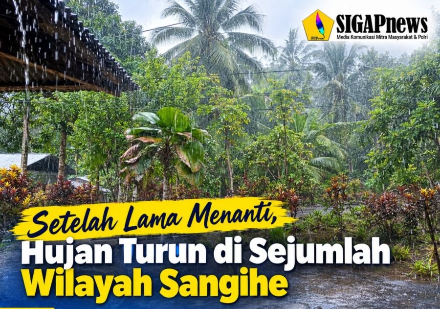 Setelah Lama Menanti, Hujan Turun di Sejumlah Wilayah Sangihe
