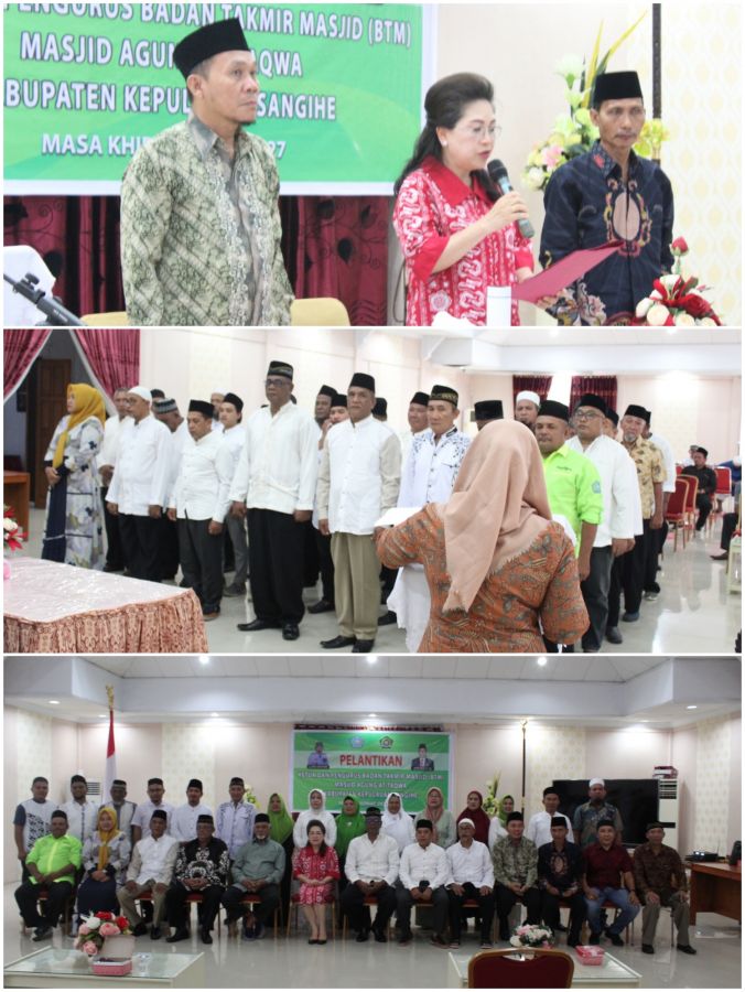 Tamuntuan Resmi Lantik Ketua dan Pengurus BTM Masjid Agung At-Taqwa