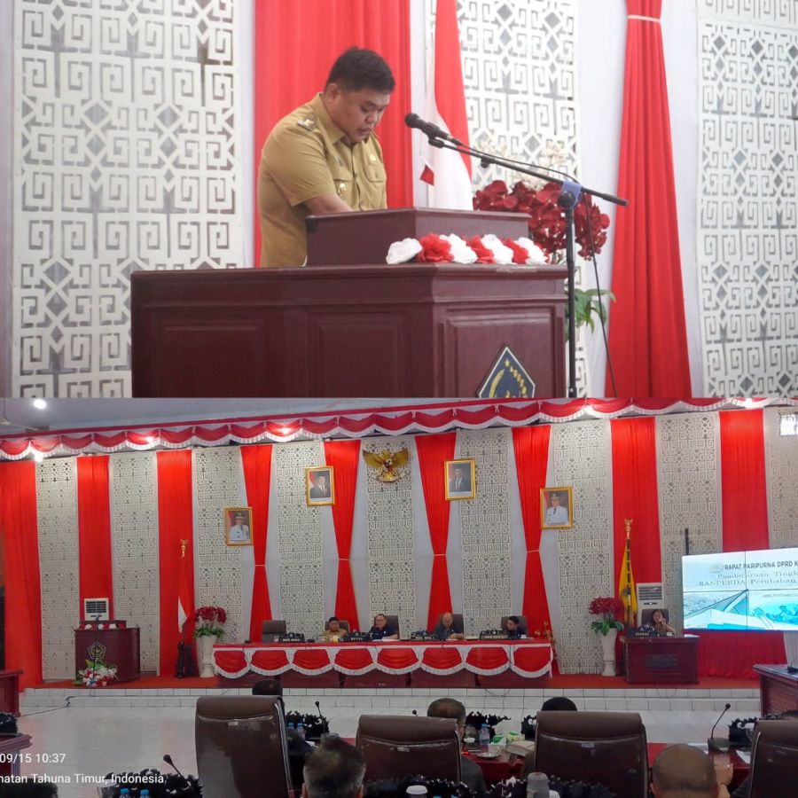 Wabup Sangihe Paparkan Nota Keuangan Perubahan APBD 2025 di Paripurna DPRD