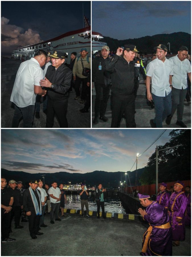 Wakil Gubernur Sulut Tiba di Sangihe, Disambut Adat Jelang Puncak Tulude HUT ke-601
