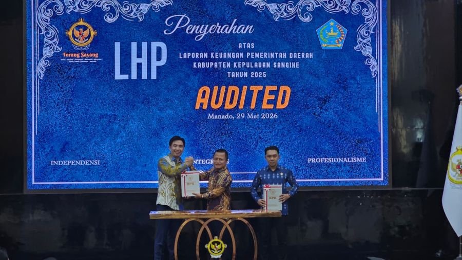 WTP ke-12! Sangihe Kembali Ukir Prestasi, Bukti Tata Kelola Keuangan Makin Dipercaya