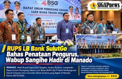 RUPS LB Bank SulutGo Bahas Penataan Pengurus, Wabup Sangihe Hadir di Manado